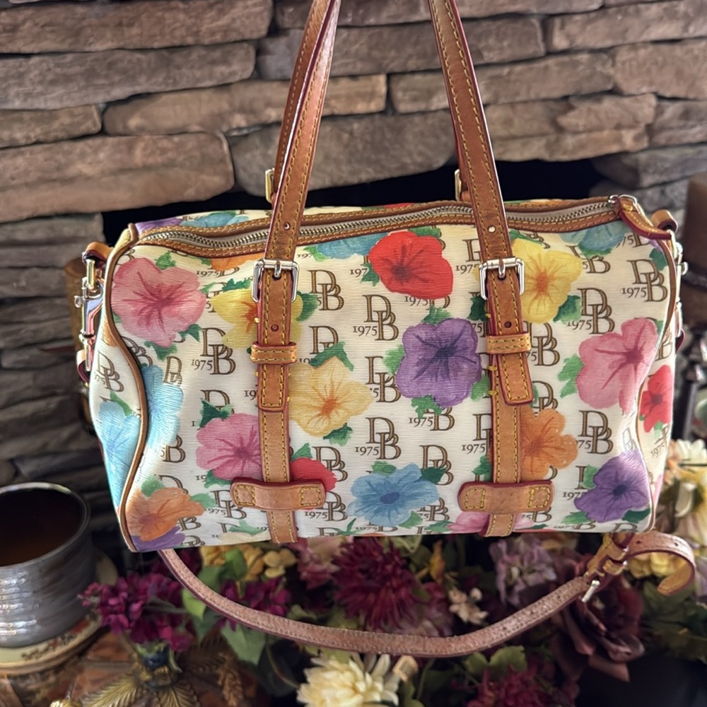 Dooney & Bourke Floral Satchel Bag in Multicolor - Picture 3 of 14